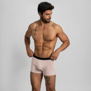 Men's Organic Pima Cotton Boxer Briefs color pale pink