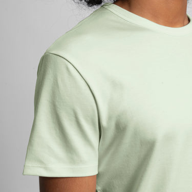 mens all natural crew neck color Light Mint