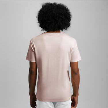 mens all natural crew neck color pale pink