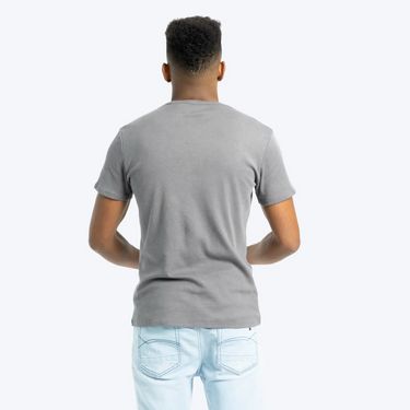 Men's Organic Pima Cotton V-Neck T-Shirt color sky blue