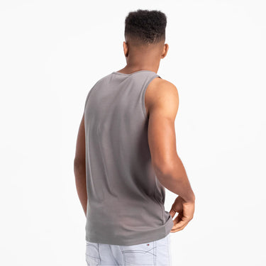 Men's Organic Pima Cotton Tank Top color natural gray