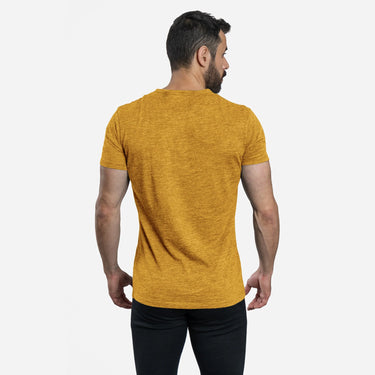 mens temperature regulate vneck tshirt color gold