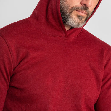 mens ultimate outdoor pullover hoodie lightweight color maroon