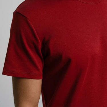 Men's Organic Pima Cotton T-Shirt color maroon