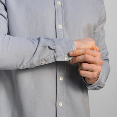 mens ultra soft lightweight oxford button up shirt color skyride