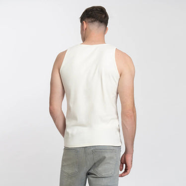 Men's Organic Pima Cotton Tank Top color natural white