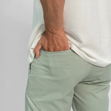 Men's Organic Pima Cotton Chino Shorts color aqua