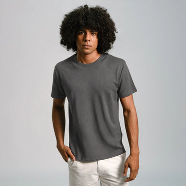 Men's Organic Pima Cotton T-Shirt - Faded Dark Gray