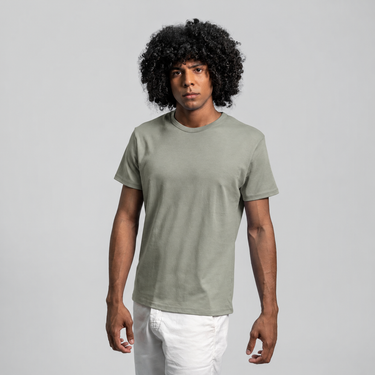 Men's Organic Pima Cotton T-Shirt - Light Olive