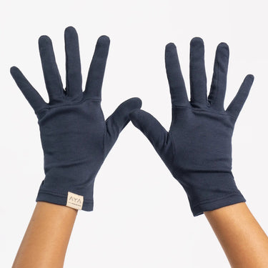 Unisex Organic Pima Cotton Gloves color navy blue