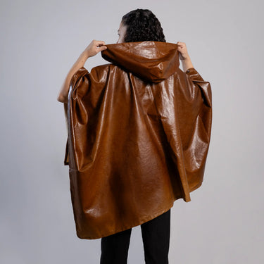 unisex non toxic waterproof hooded rain poncho color undyed