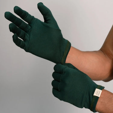 unisex sustainable gloves color dark teal
