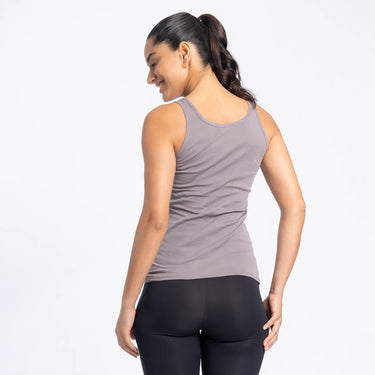 Women's Organic Pima Cotton Tank Top color natural gray