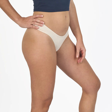 Women's Organic Pima Cotton Thongs color undyed
