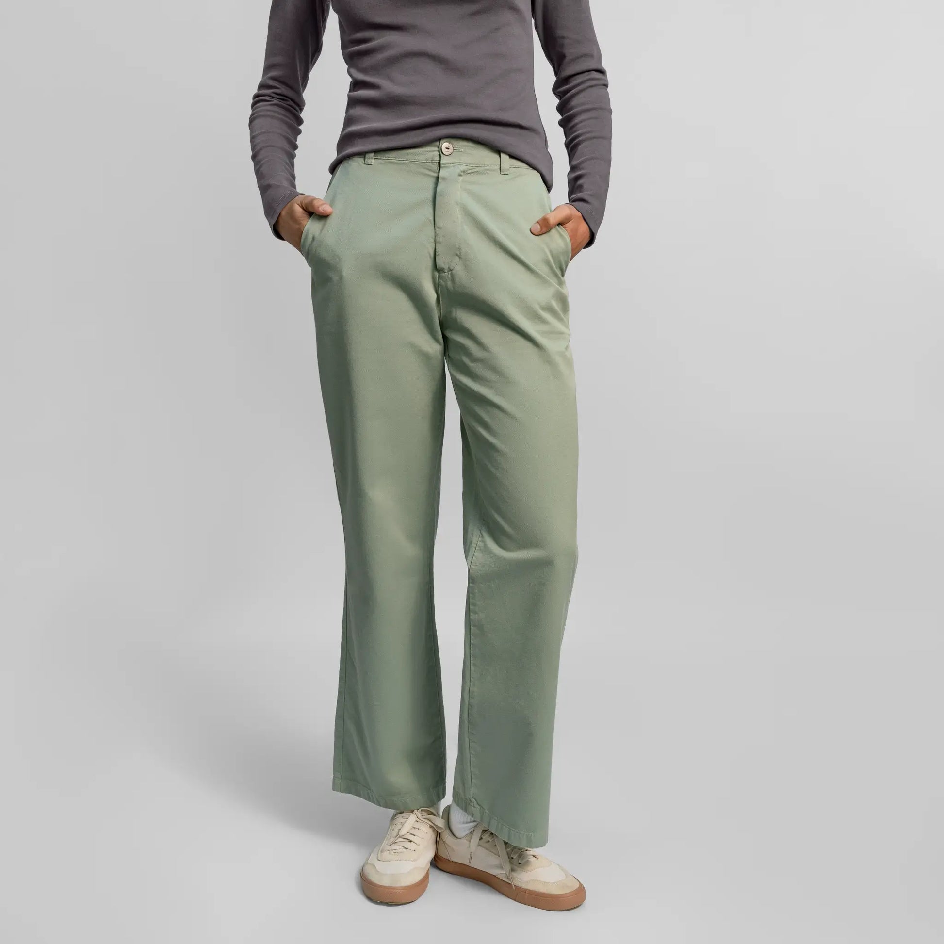 womens comfortable fit chino pants color aqua