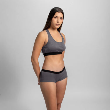 Women's Organic Pima Cotton Panties color Gray