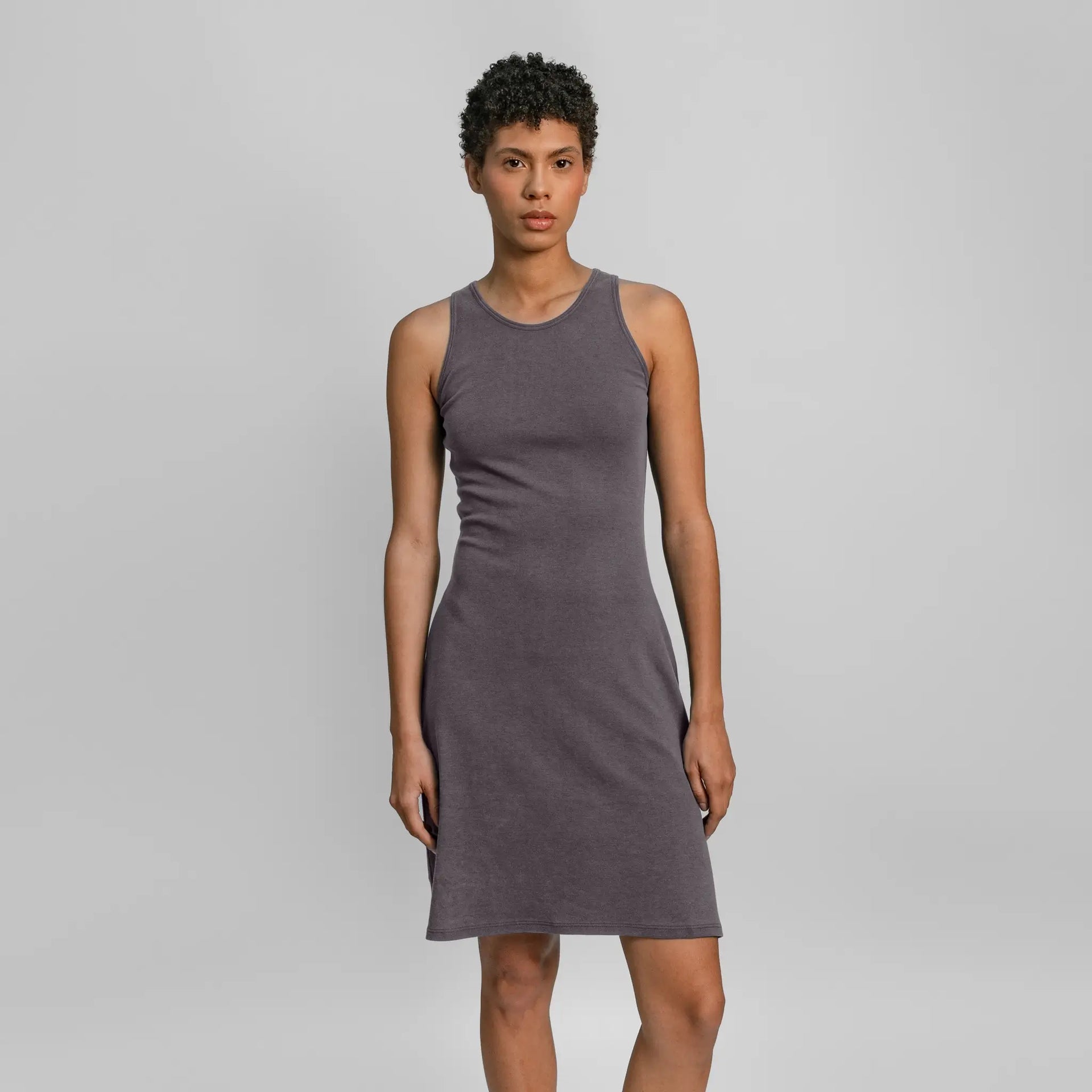 Women's Organic Pima Cotton Tank Dress White / M
