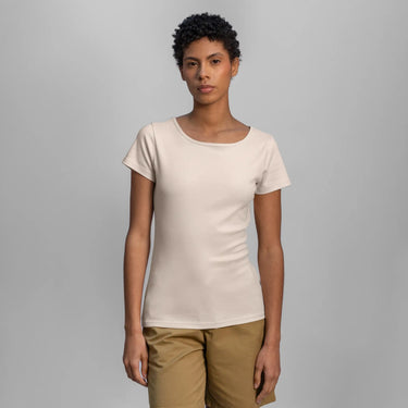 womens eco friendly crew neck color Undyed ChemicalFree