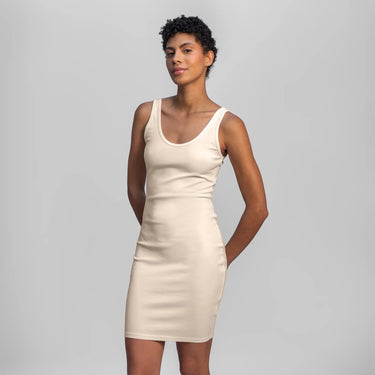 womens eco friendly tank dress color undyed