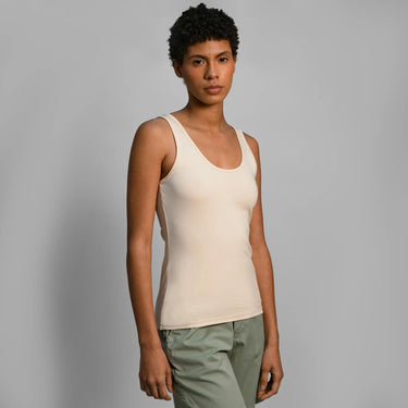 Women's Organic Pima Cotton Tank Top color undyed