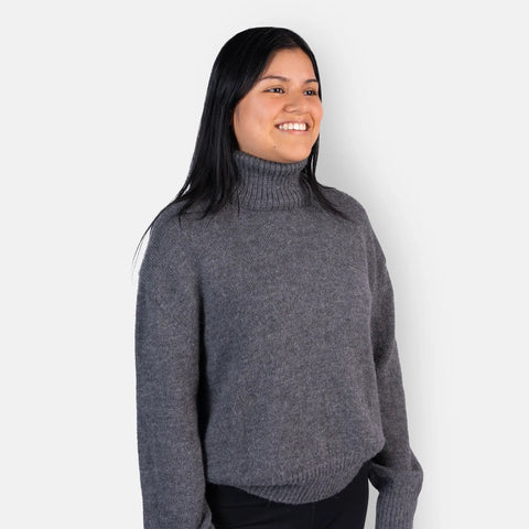 Women's Alpaca Wool Turtleneck Sweater