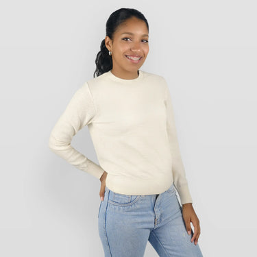 womens finest pima alpaca sweater color undyed