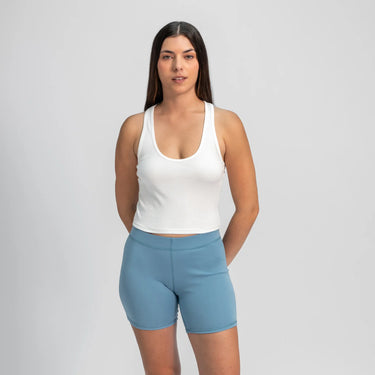 womens finest pima biker shorts color natural babyblue