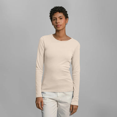 womens gots tshirt long sleeve color Undyed ChemicalFree