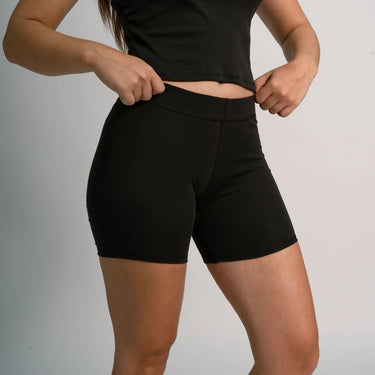 womens hypoallergenic biker shorts color black