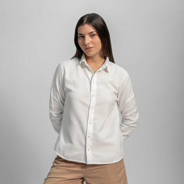 Women’s Organic Pima Cotton Classic Shirt - Lightweight color white