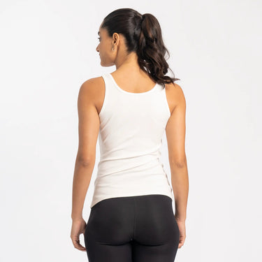 Women's Organic Pima Cotton Tank Top color white