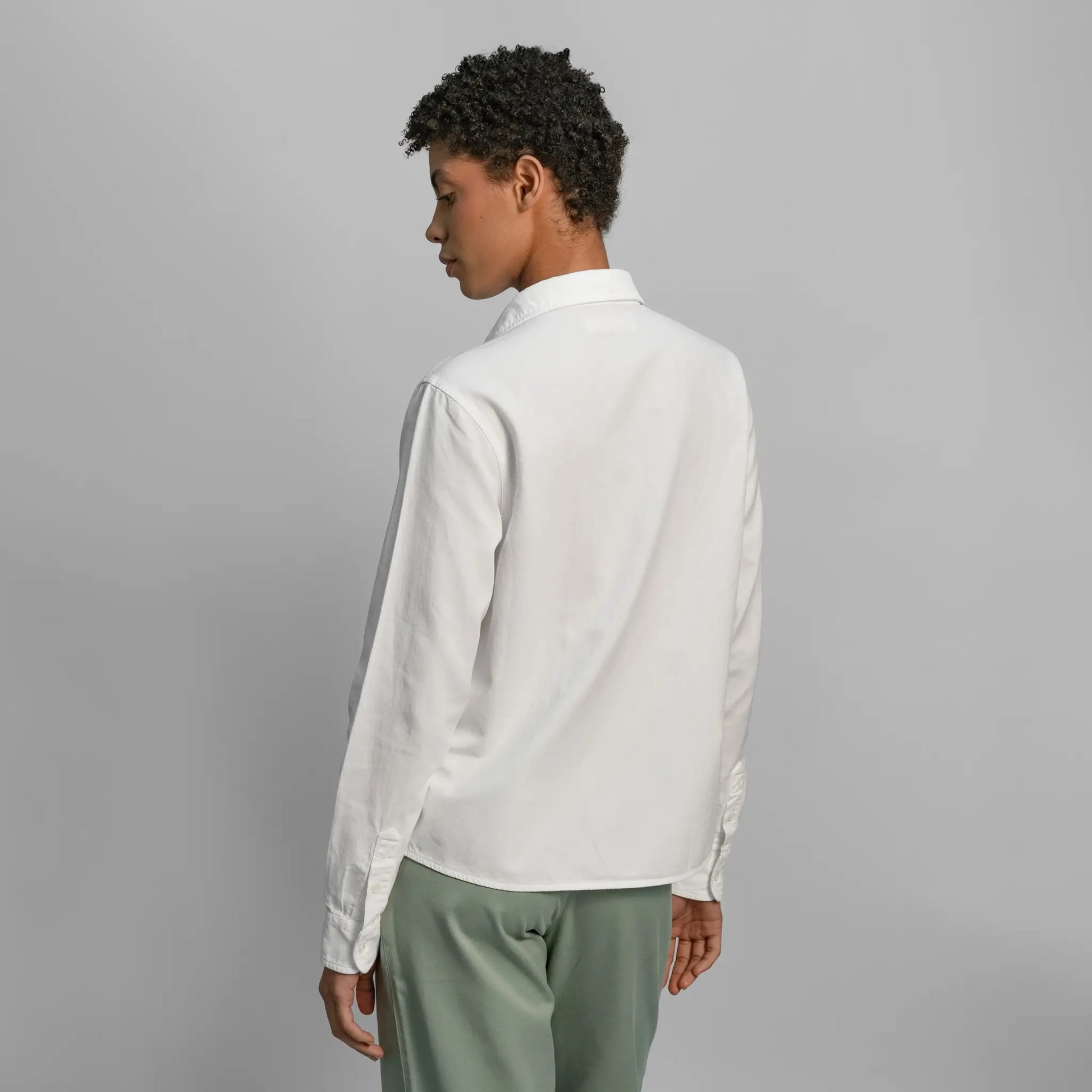 womens low impact classic shirt color white