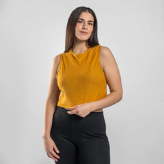 Women's Alpaca Travel Crop Tank Top