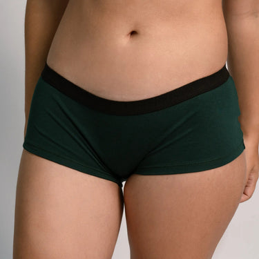 Women's Organic Pima Cotton Panties color dark teal