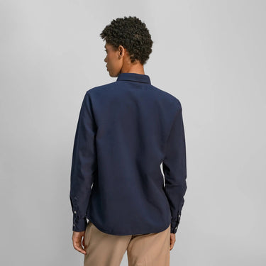 Women’s Organic Pima Cotton Classic Shirt - Heavyweight color navy blue