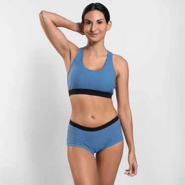 womens low impact sports bra ultralight color baby blue