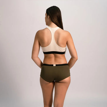 Women's Organic Pima Cotton Panties color Green
