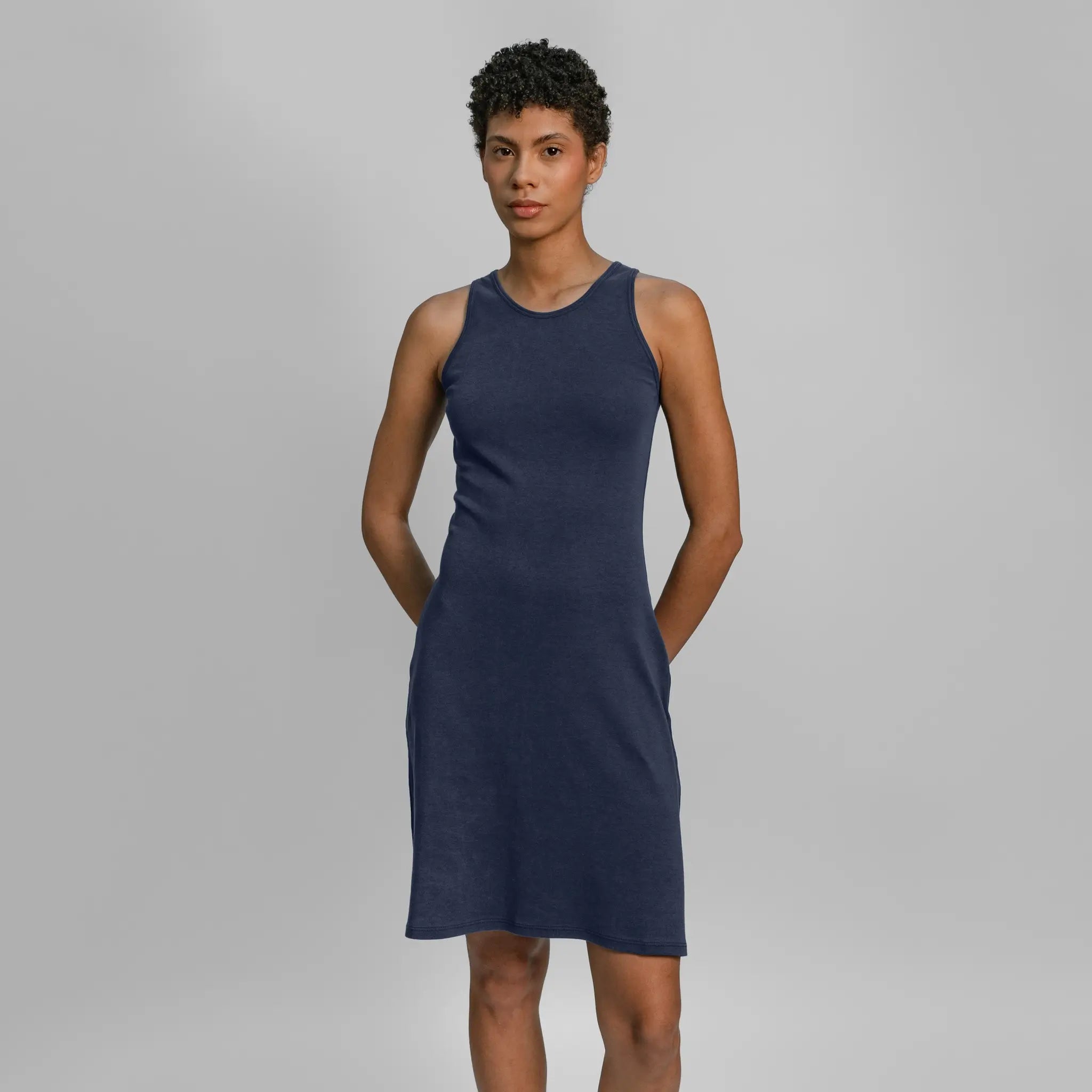 Women's Organic Pima Cotton Tank Dress – ayaecofashion