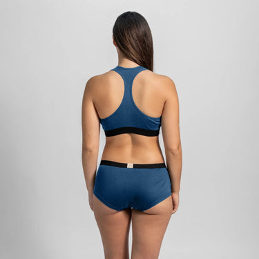 Women's Organic Pima Cotton Panties color natural blue