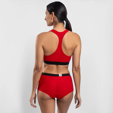womens most comfortable sports bra ultralight color red