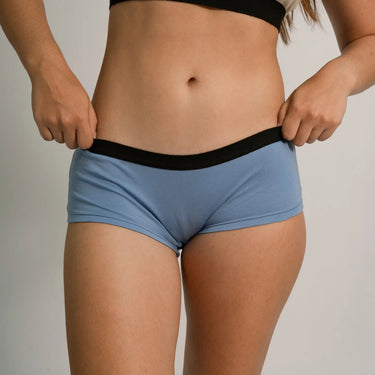 Women's Organic Pima Cotton Panties color sky blue