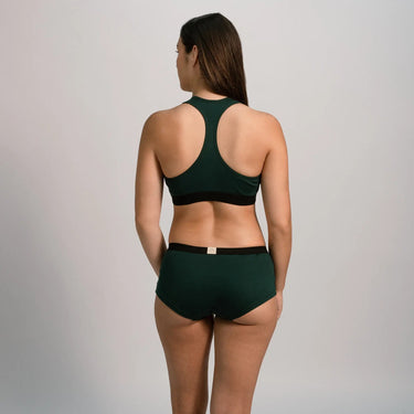 Women's Organic Pima Cotton Panties color dark teal