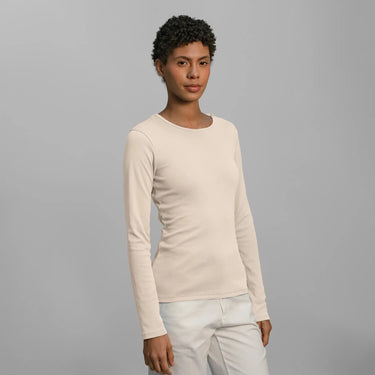 womens natural dye tshirt long sleeve color Undyed ChemicalFree