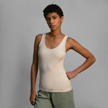 womens natural fiber tank top color Undyed ChemicalFree