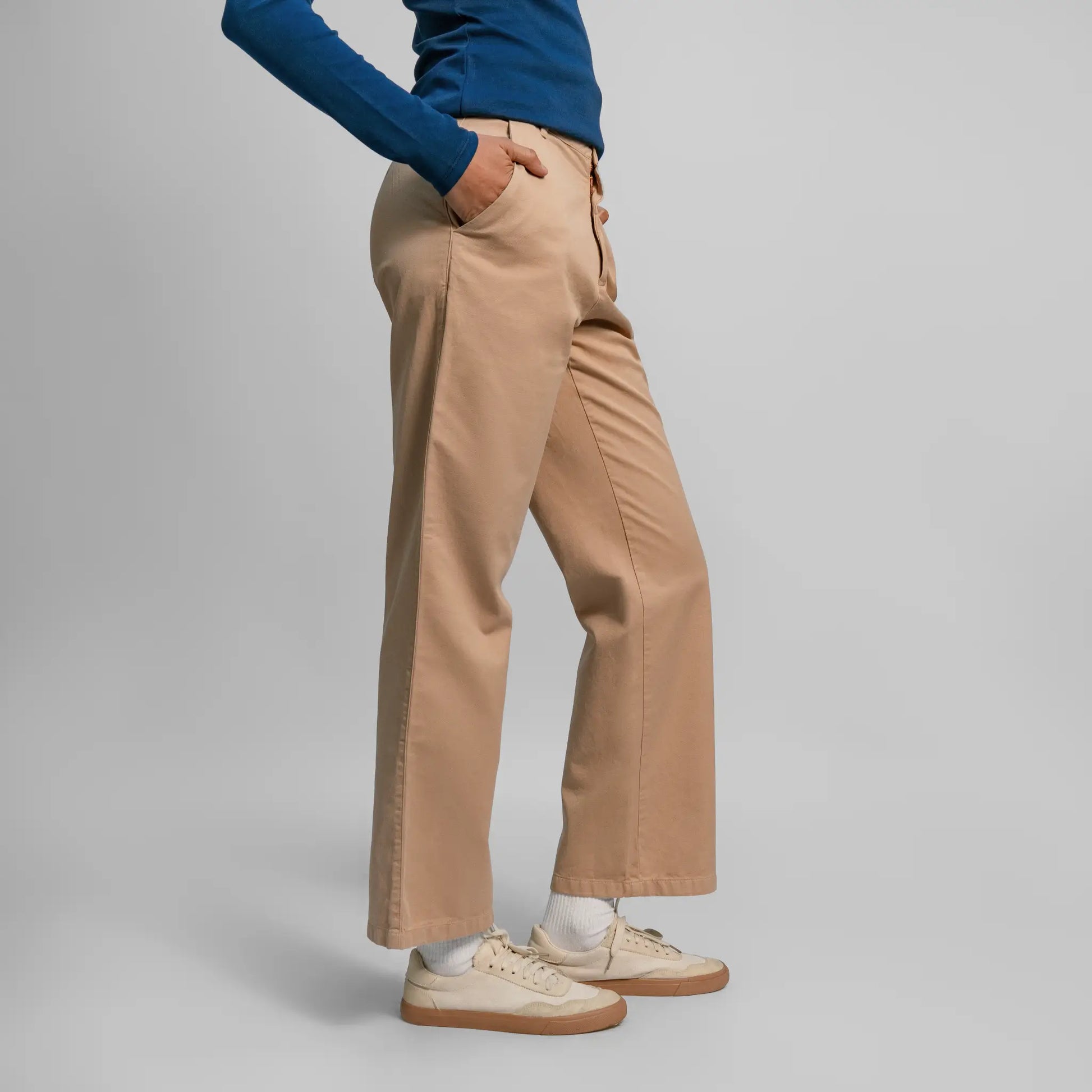 womens natural product chino pants color beige