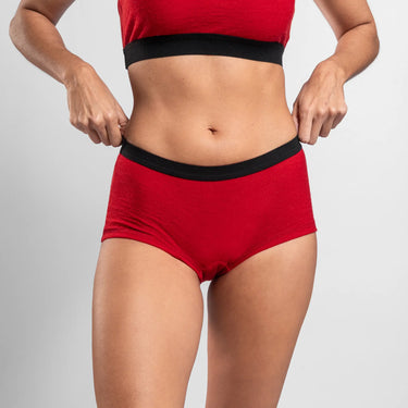 womens natural tee panties ultralight color red