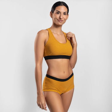 womens non toxic sports bra ultralight color gold