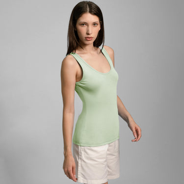 womens comfortable fit tank top color light mint