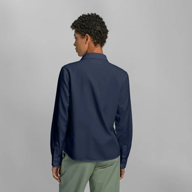 womens organic classic shirt color navy blue