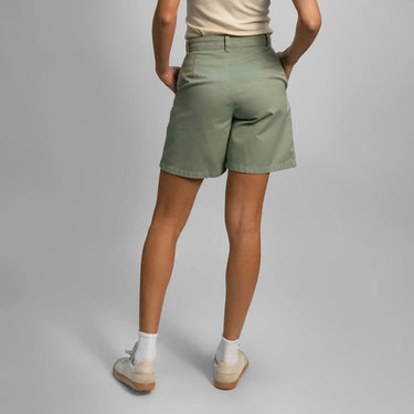 Women's Organic Pima Cotton Chino Shorts color aqua